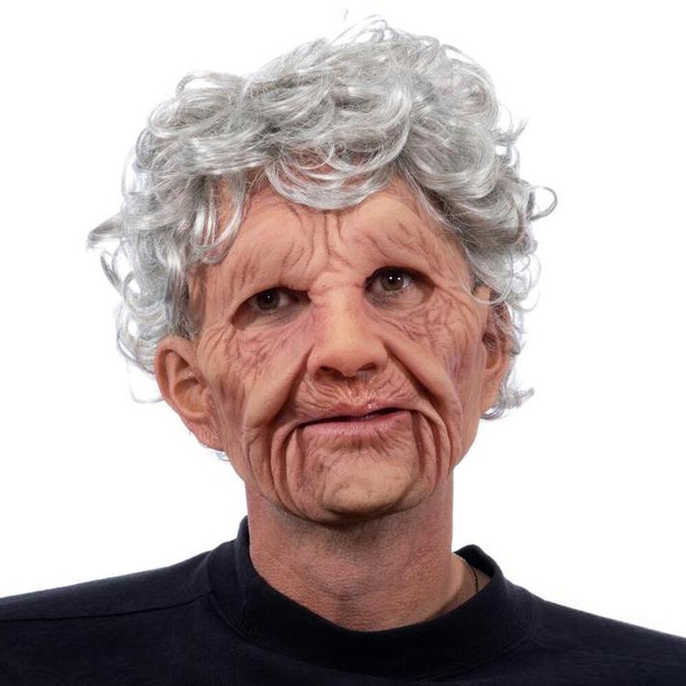 Nokmo | Creepy Old Man Mask – Realistic Latex Halloween Mask for Adults