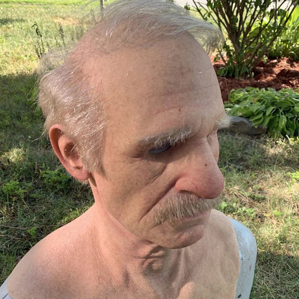 Nokmo | Creepy Old Man Mask – Realistic Latex Halloween Mask for Adults