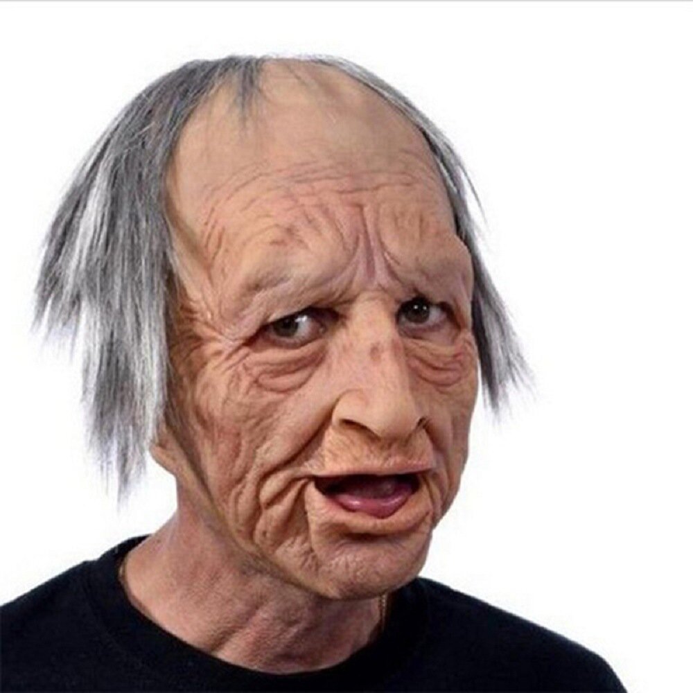 Nokmo | Creepy Old Man Mask – Realistic Latex Halloween Mask for Adults