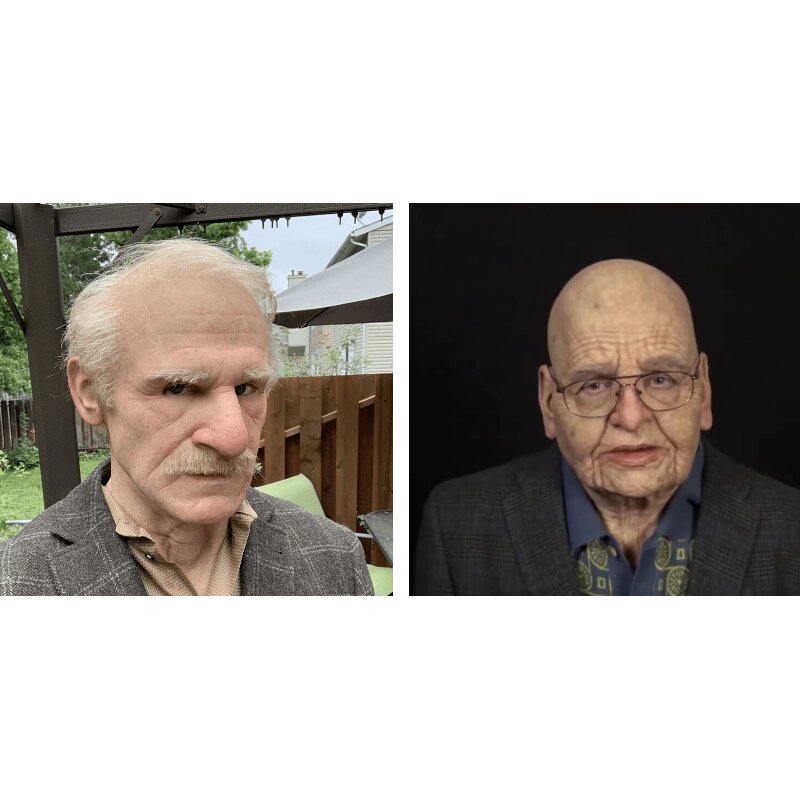Nokmo | Creepy Old Man Mask – Realistic Latex Halloween Mask for Adults