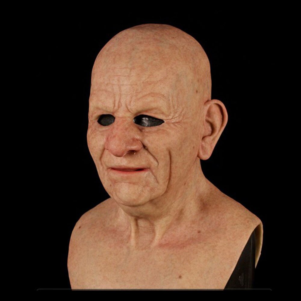 Nokmo | Creepy Old Man Mask – Realistic Latex Halloween Mask for Adults