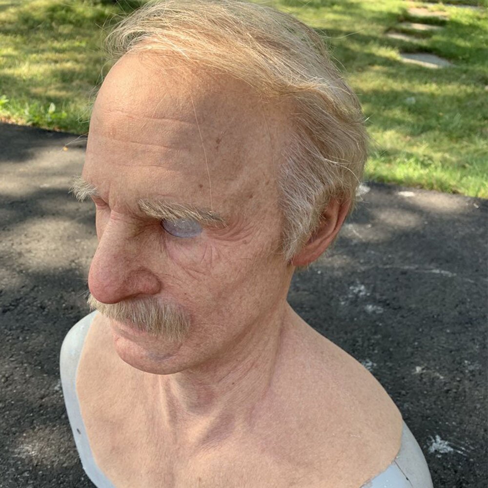 Nokmo | Creepy Old Man Mask – Realistic Latex Halloween Mask for Adults