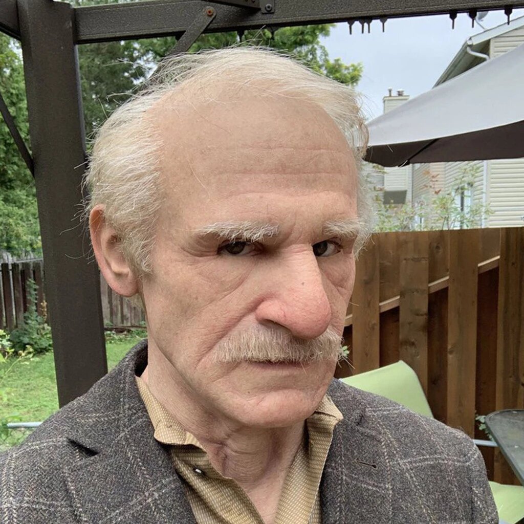 Nokmo | Creepy Old Man Mask – Realistic Latex Halloween Mask for Adults