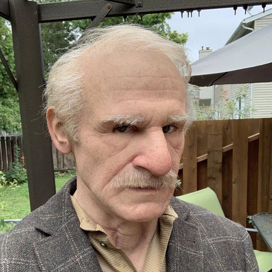 Nokmo | Creepy Old Man Mask – Realistic Latex Halloween Mask for Adults