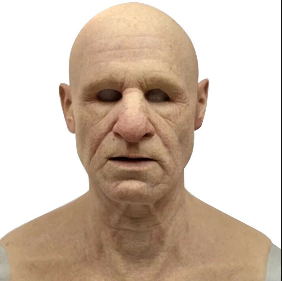 Nokmo | Creepy Old Man Mask – Realistic Latex Halloween Mask for Adults