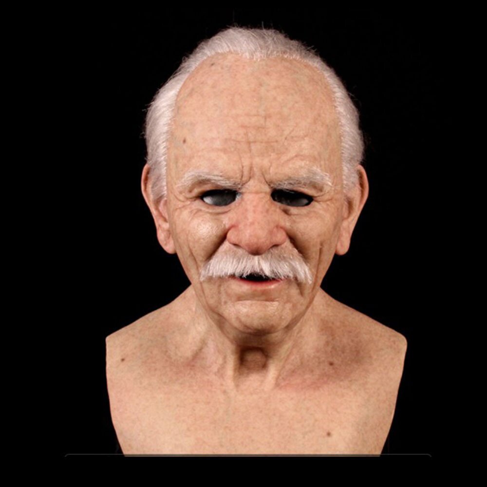 Nokmo | Creepy Old Man Mask – Realistic Latex Halloween Mask for Adults