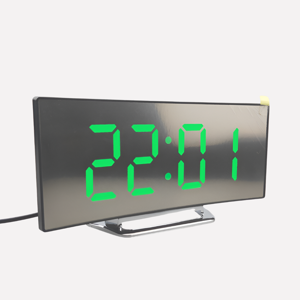 Nokmo | Curved LED Digital Alarm Clock