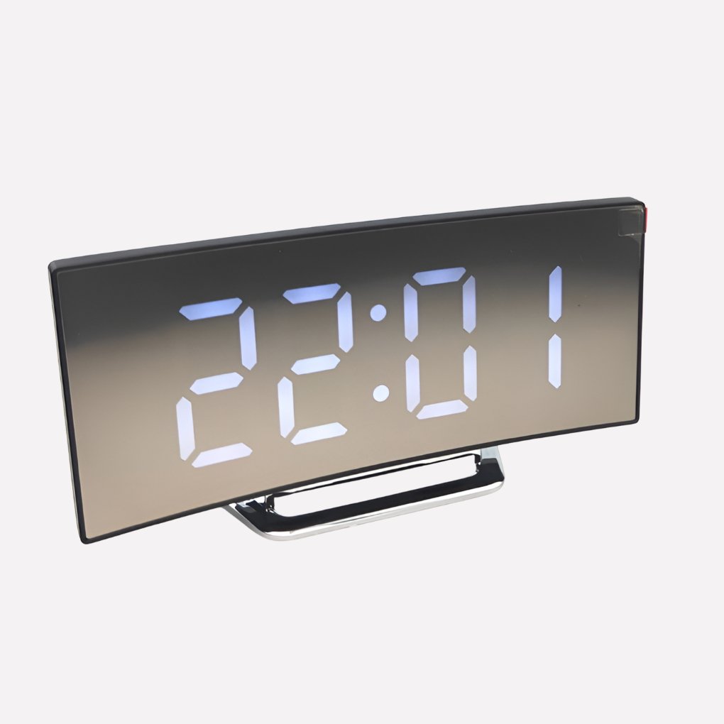 Nokmo | Curved LED Digital Alarm Clock