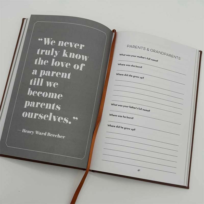 Nokmo | Dad, I Want to Hear Your Story | Heritage Edition Book | Over 250 Questions