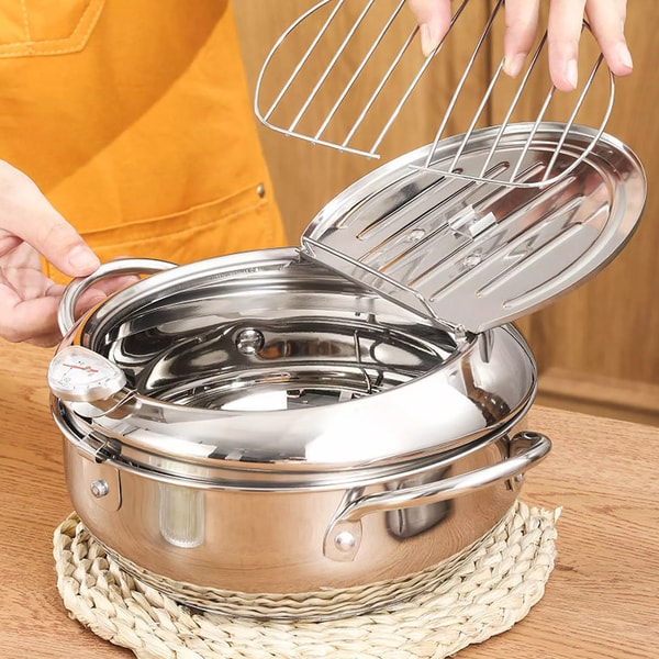 Nokmo | Deep Fryer with Built-in Thermometer