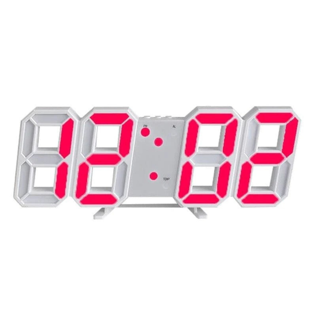 Nokmo | Designer LED 3D Wall Clock with Digital Display and Intuitive Operation