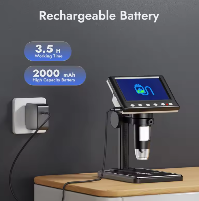 Nokmo | Digital Microscope with 4.3'' Screen – 1000X Magnification