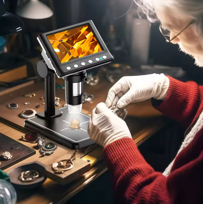 Nokmo | Digital Microscope with 4.3'' Screen – 1000X Magnification