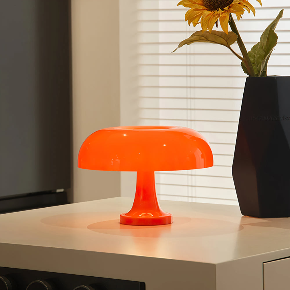 Nokmo | Dimmable Mushroom Table Lamp with USB