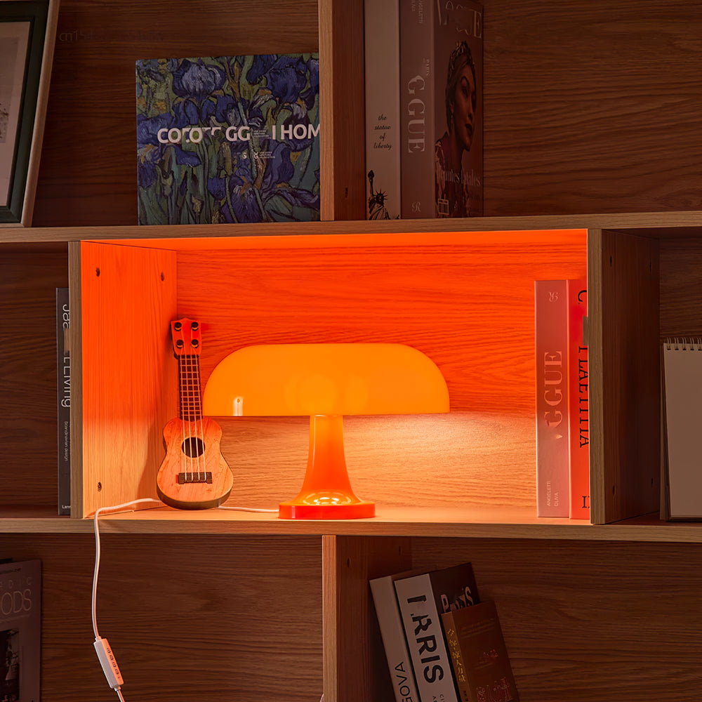 Nokmo | Dimmable Mushroom Table Lamp with USB