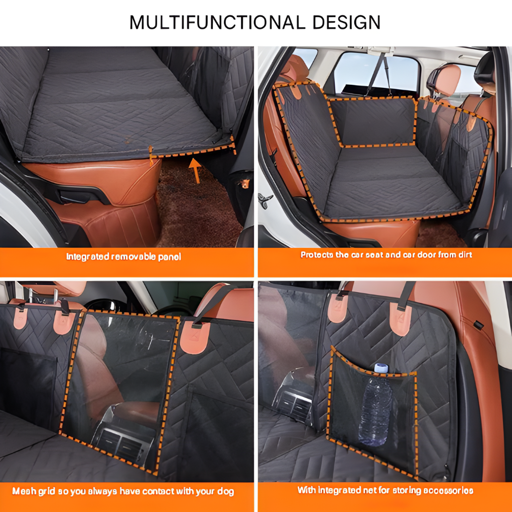 Nokmo | Dog Car Seat Hammock Quilted Back Seat Protector