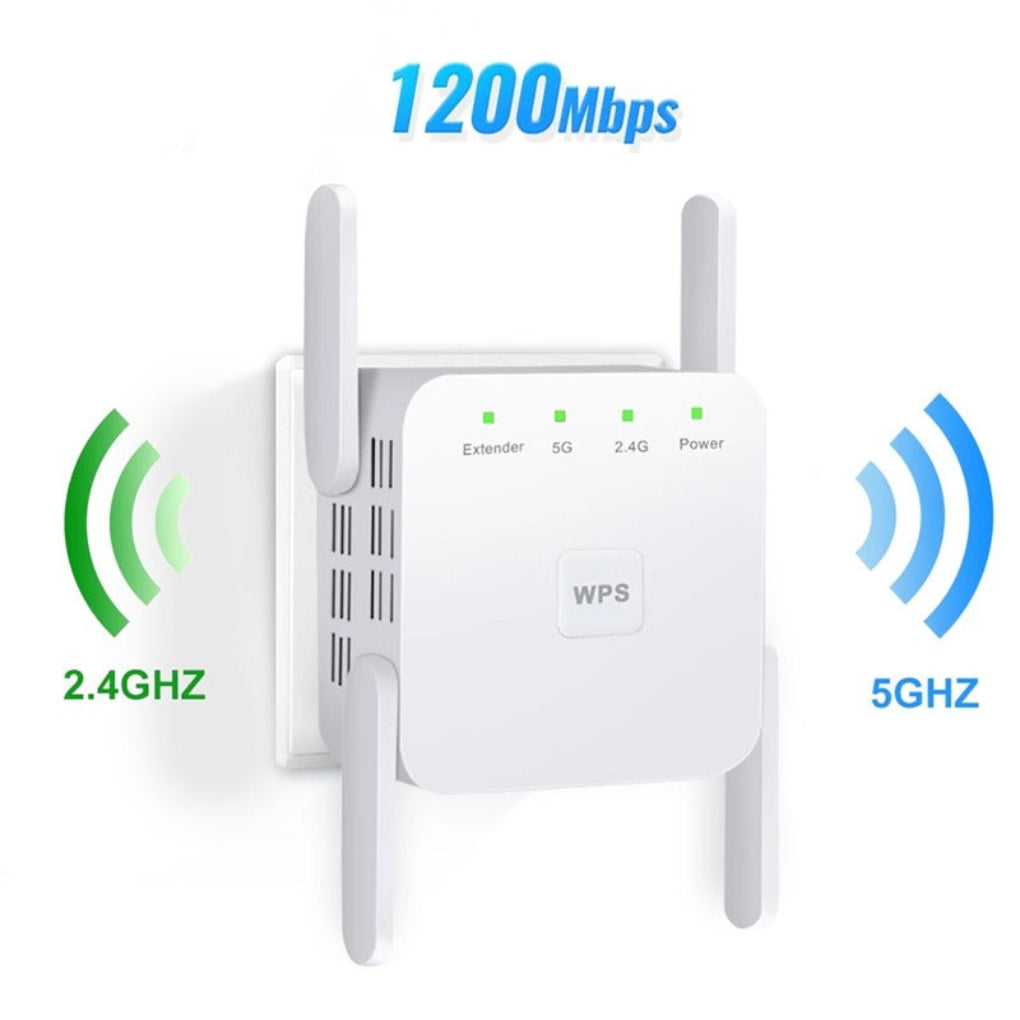 Nokmo | Dual-Band 5G WiFi Extender - 1200Mbps Repeater