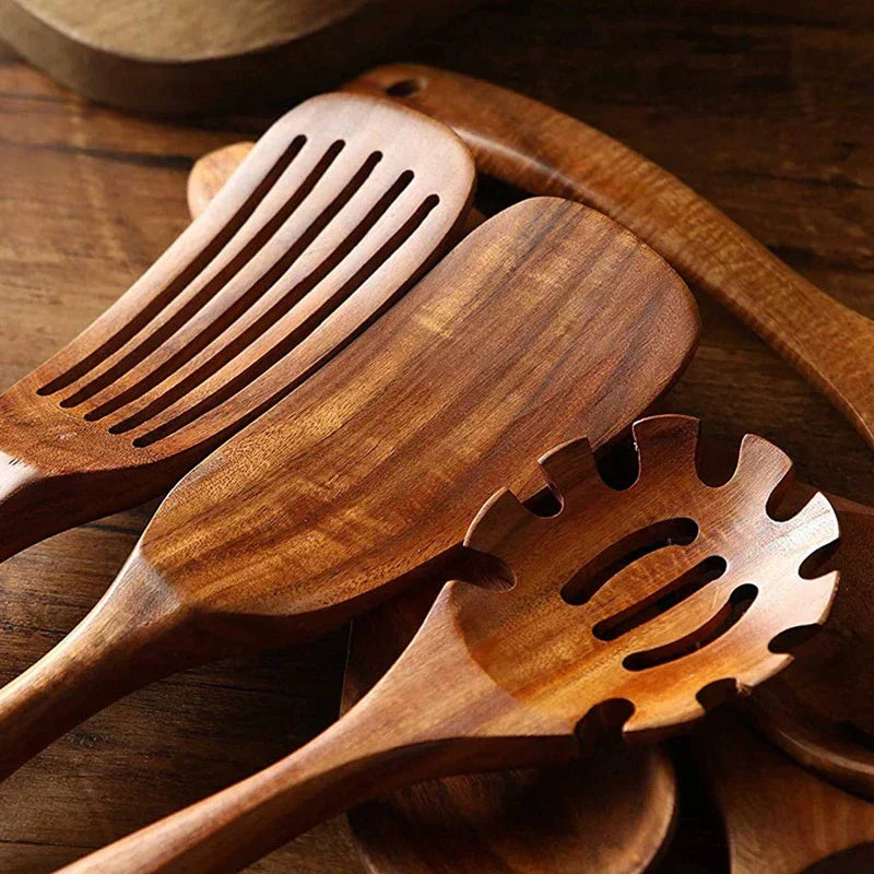 Nokmo | Ecochef – Teak Tree Kitchen Utensil Set
