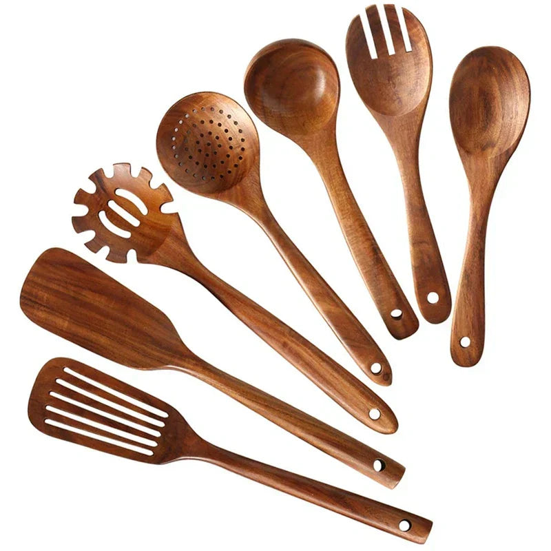 Nokmo | Ecochef – Teak Tree Kitchen Utensil Set