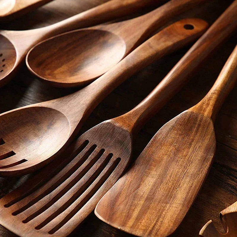 Nokmo | Ecochef – Teak Tree Kitchen Utensil Set