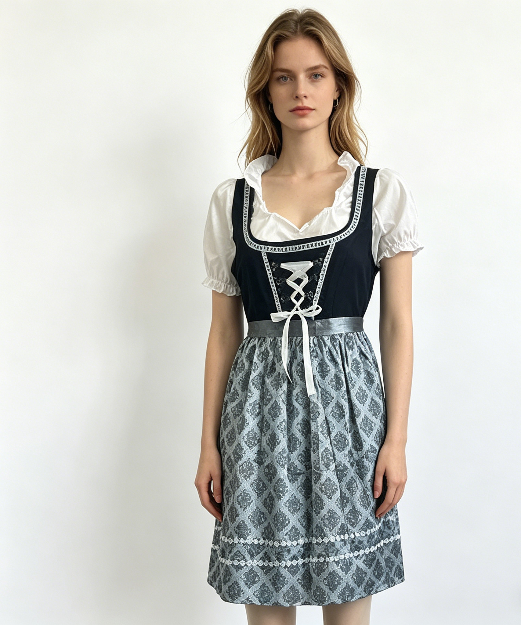 Nokmo | Elegant Dirndl Dress for Women with Apron