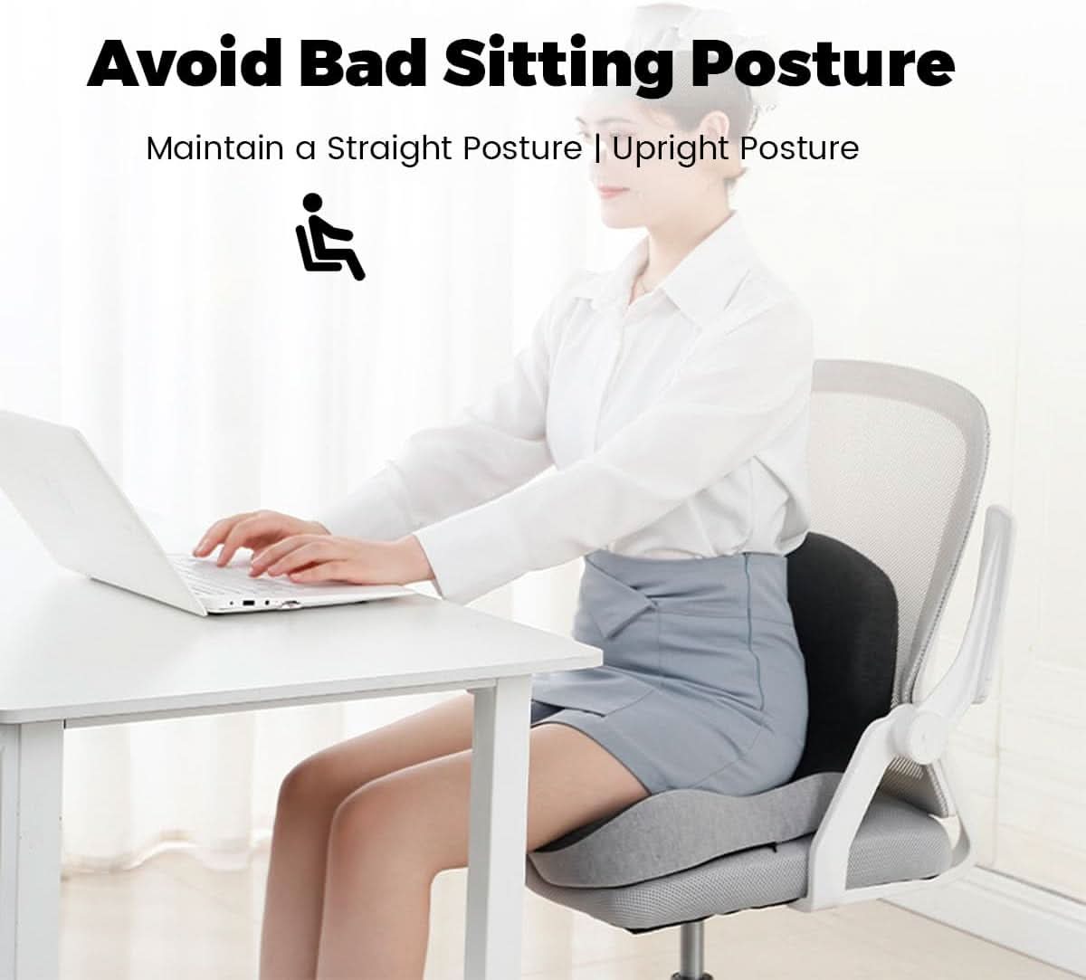 Nokmo | Ergonomic Seat Cushion with Lumbar Support