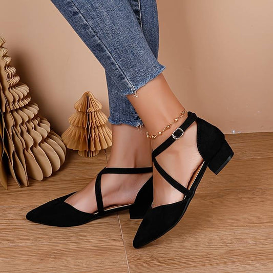 Nokmo | Fashionable Flat Shoes in a Solid Color for Women