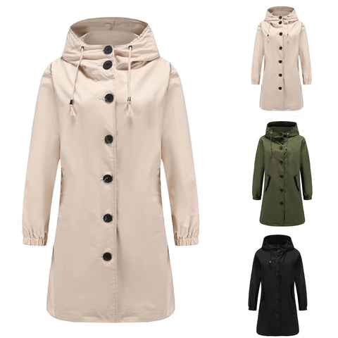 Nokmo | Fashionable Long Trench Coat for Women Transition Season 2023