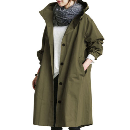 Nokmo | Fashionable Long Trench Coat for Women Transition Season 2023