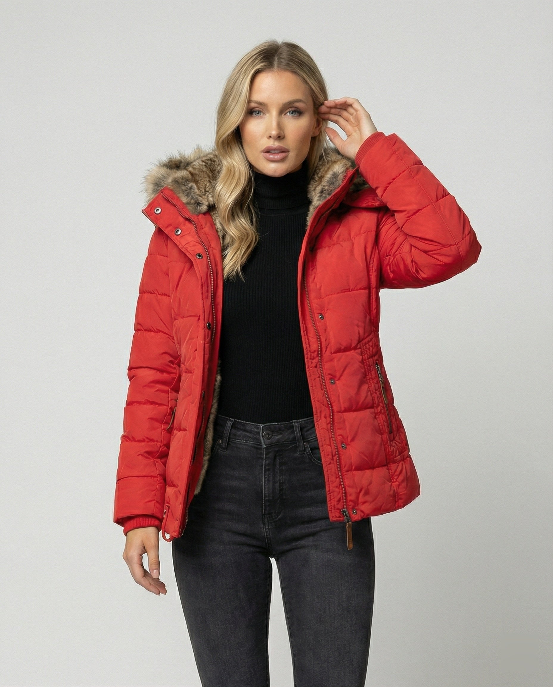 Nokmo - Fashionable Winter Jacket, Warmly Lined with Hood