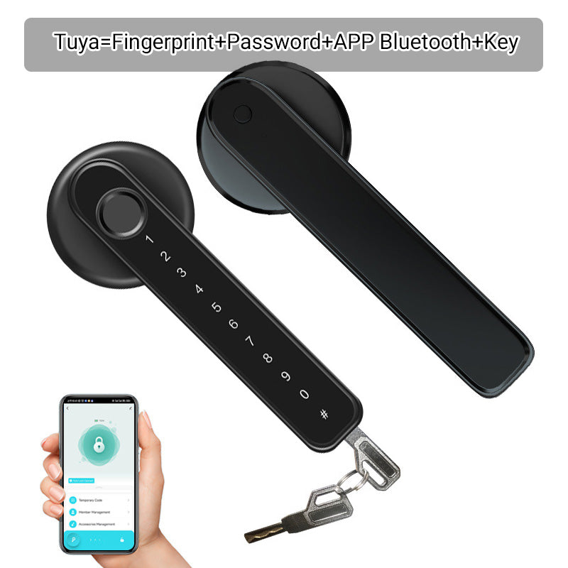 Nokmo | Fingerprint Smart Door Lock Handle with Bluetooth App Control