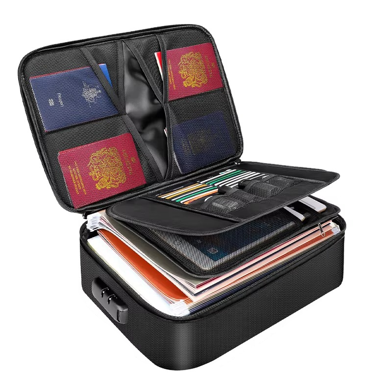 Nokmo | Fireproof and Waterproof Document Organizer Bag – Portable Protective Storage for Travel and Home Security