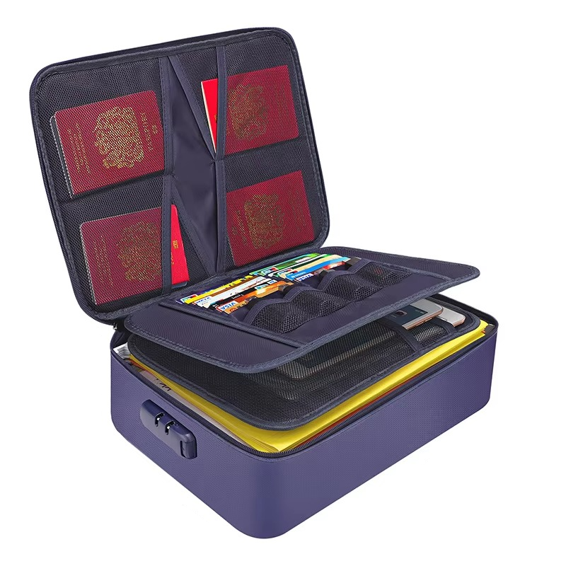 Nokmo | Fireproof and Waterproof Document Organizer Bag – Portable Protective Storage for Travel and Home Security