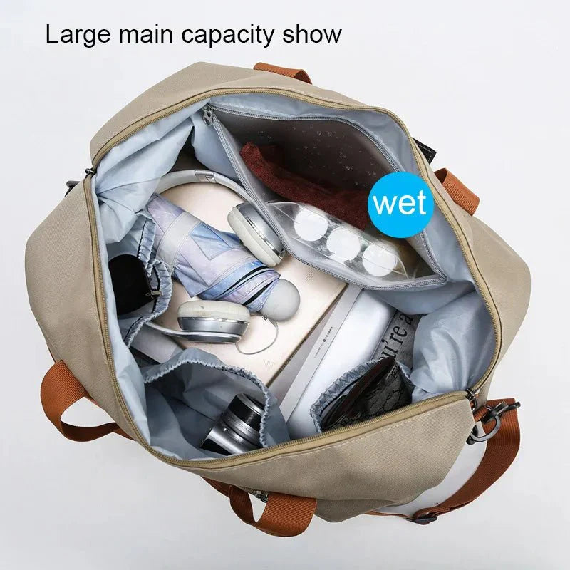Nokmo | FITVOY DUFFEL – Lightweight Gym & Travel Bag with Shoe Compartment and Wet-Dry Separation