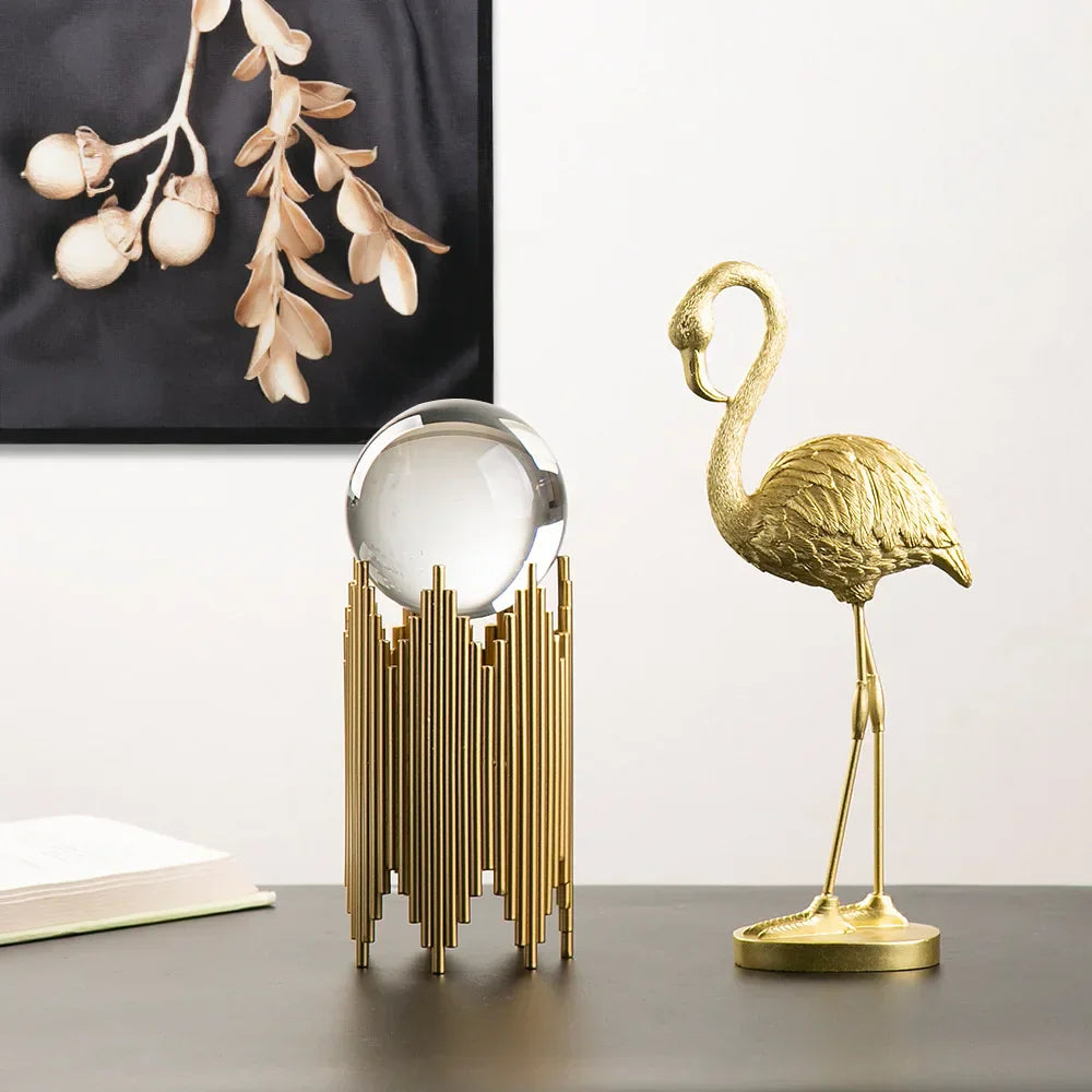 Nokmo | Flamingo Figure Made of Resin Modern Decoration