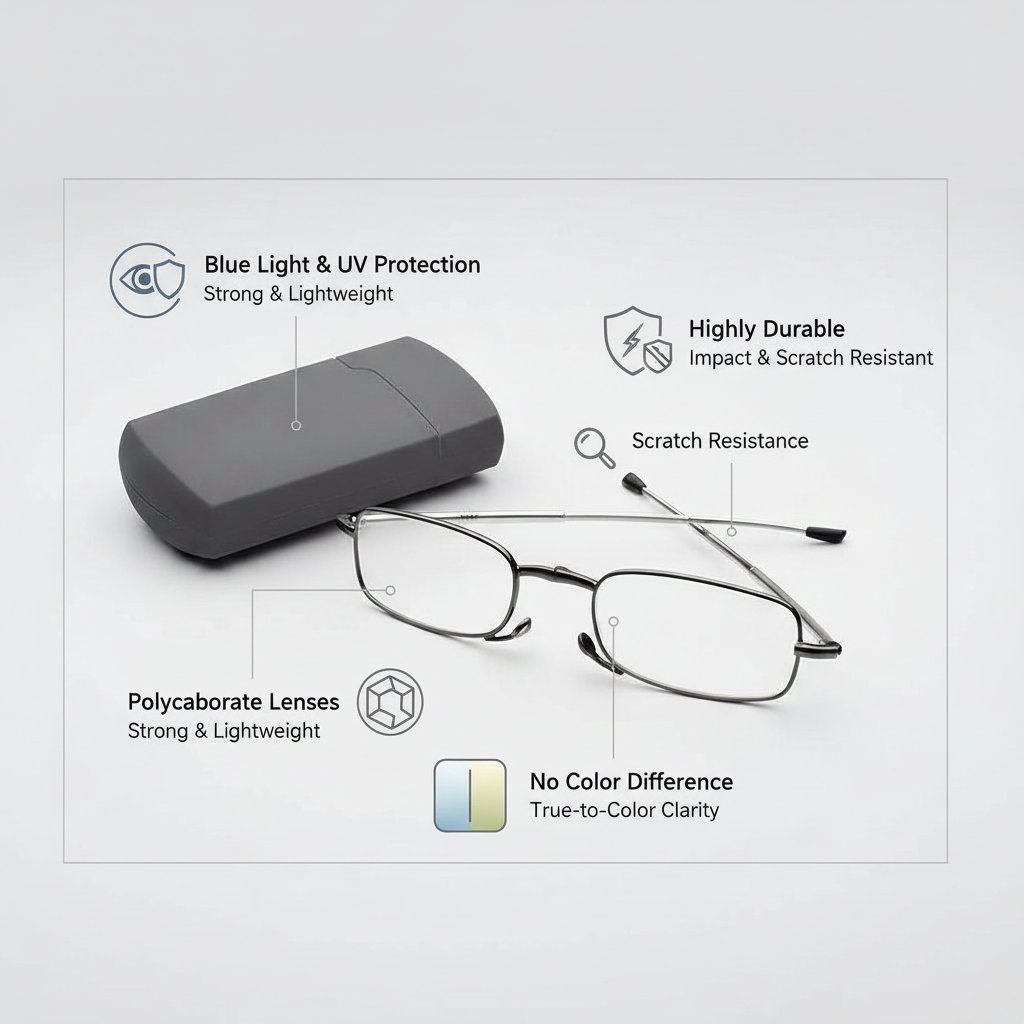 Nokmo | Folding Reading Glasses - Portable With Case