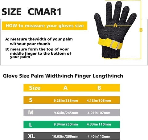 Nokmo | Food Grade Stainless Steel Mesh Metal Glove