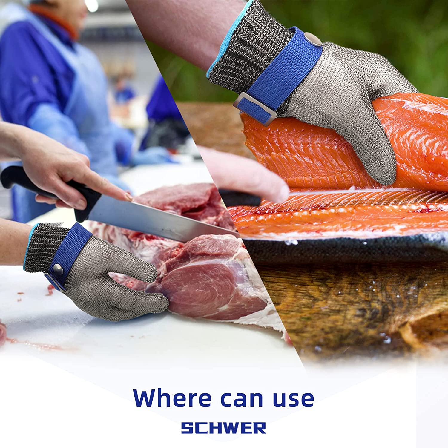Nokmo | Food Grade Stainless Steel Mesh Metal Glove
