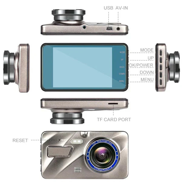 Nokmo | Front And Rear Dash Cam Dashboard Camera For Car With Night Vision