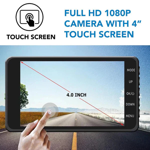 Nokmo | Front And Rear Dash Cam Dashboard Camera For Car With Night Vision