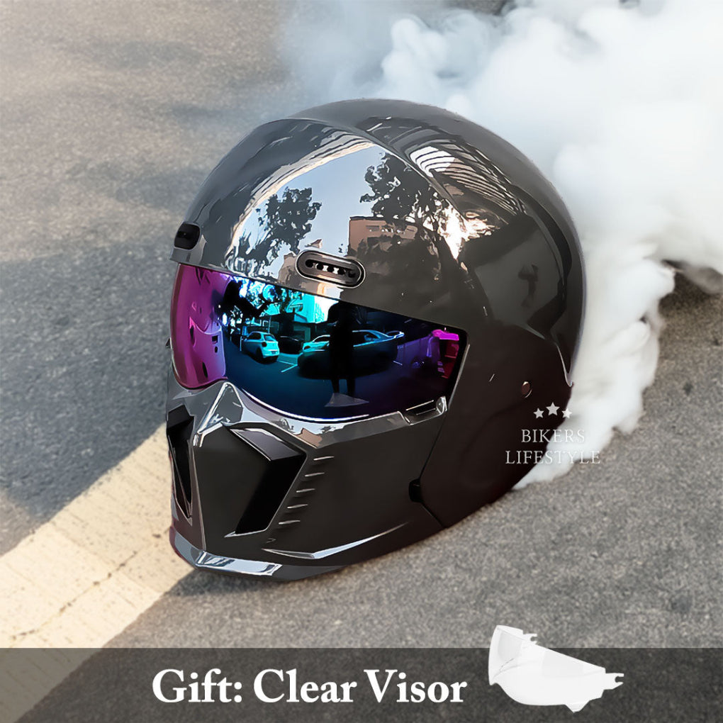 Nokmo | Full Face Motorcycle Helmet DOT ECE Approved Matte Finish