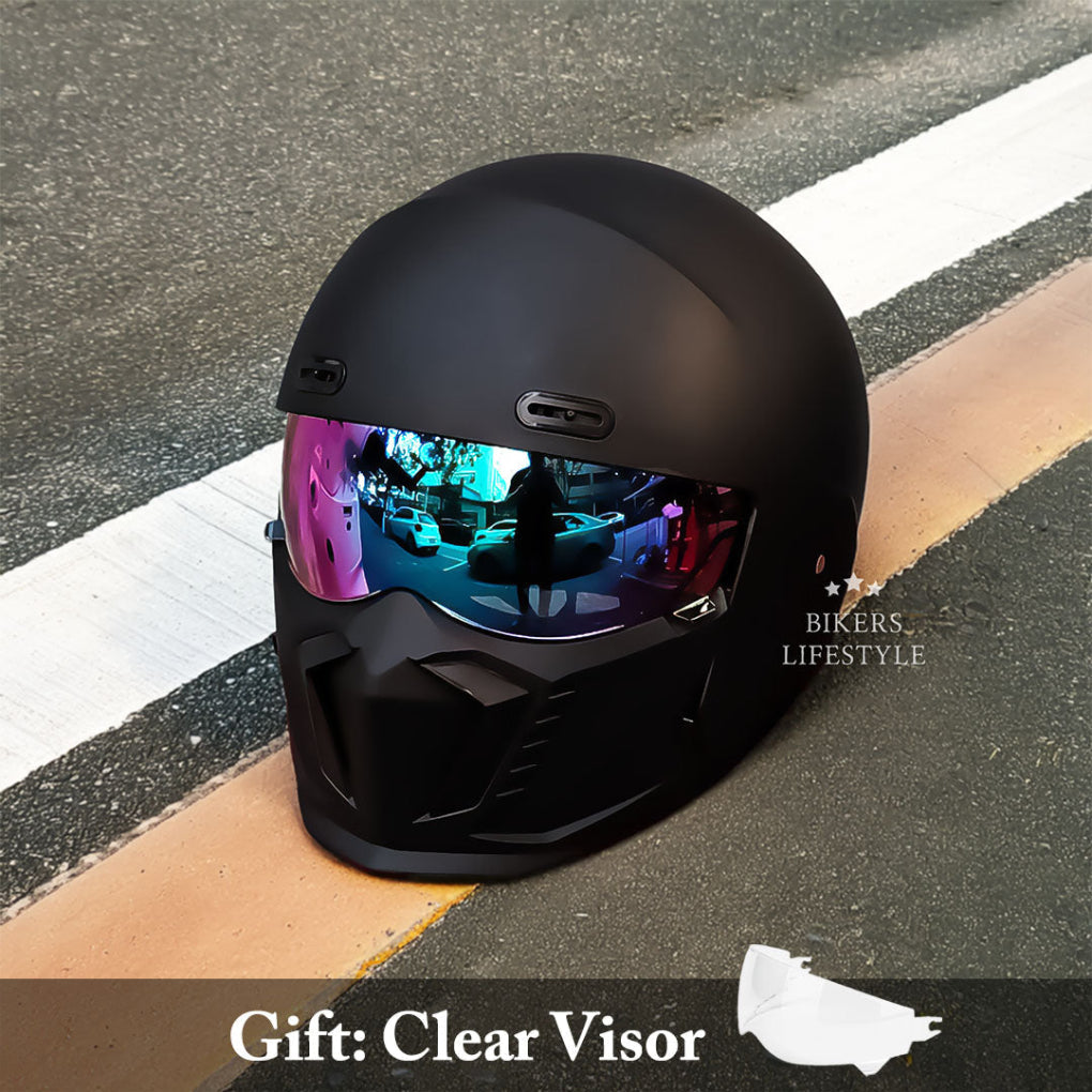 Nokmo | Full Face Motorcycle Helmet DOT ECE Approved Matte Finish