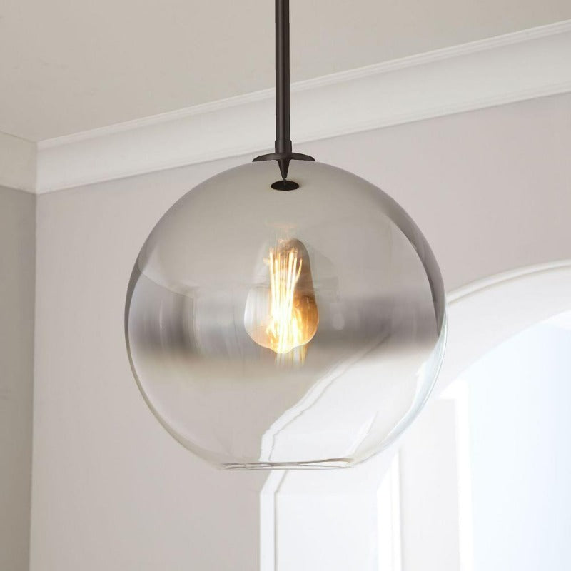 Nokmo | Glass Ball Pendant Light | Modern Brass Design