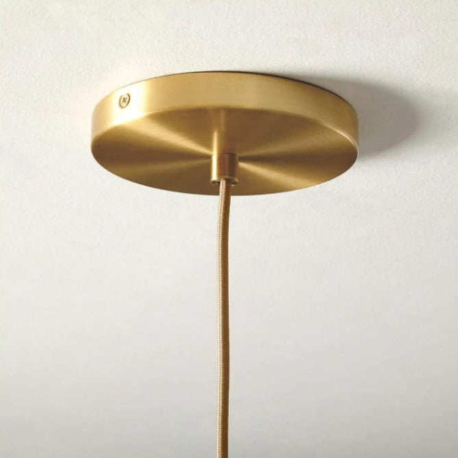 Nokmo | Glass Ball Pendant Light | Modern Brass Design