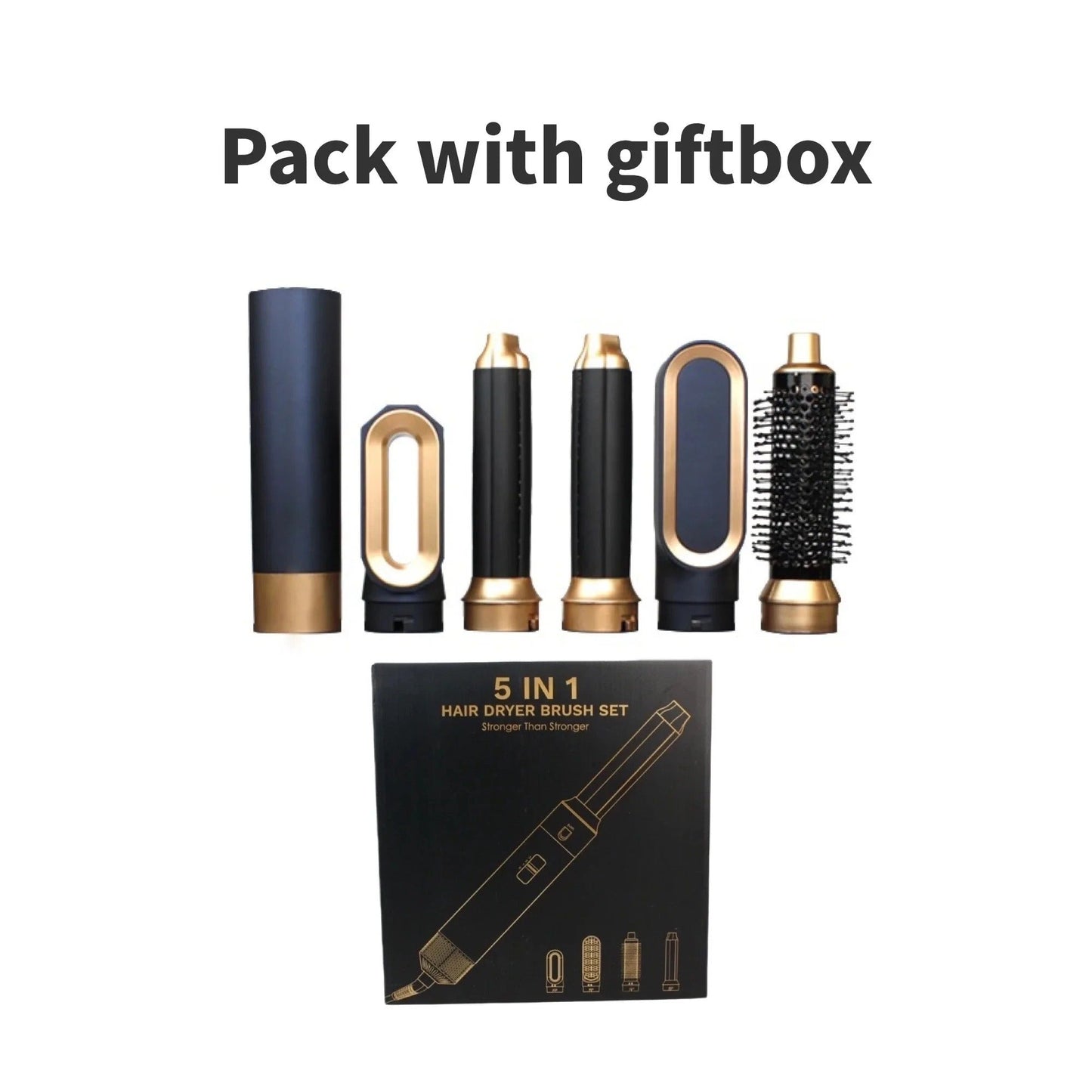 Nokmo | Glossify 5-in-1 Hair Styler | 1000W Hot Air Brush with Ionic Technology