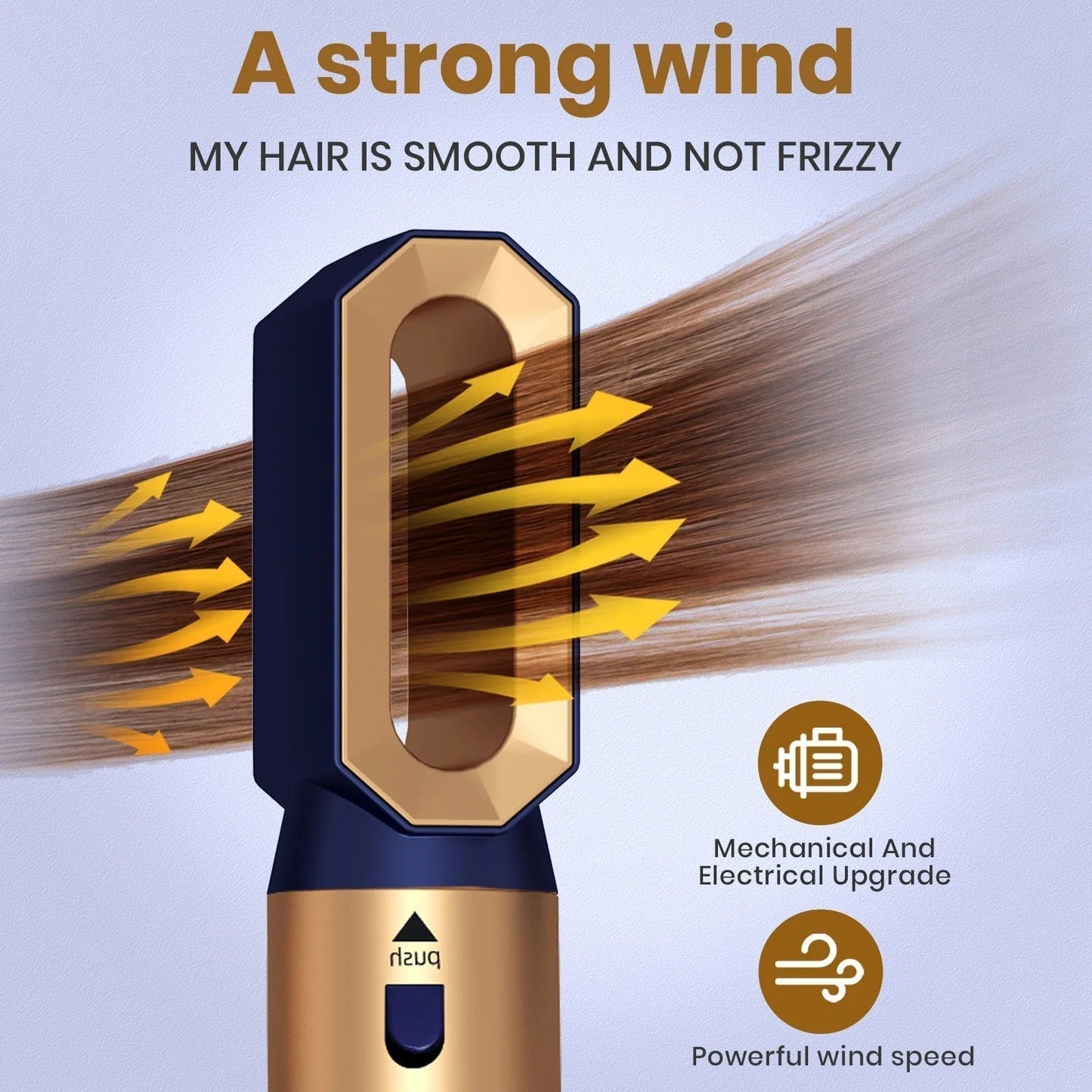 Nokmo | Glossify 5-in-1 Hair Styler | 1000W Hot Air Brush with Ionic Technology