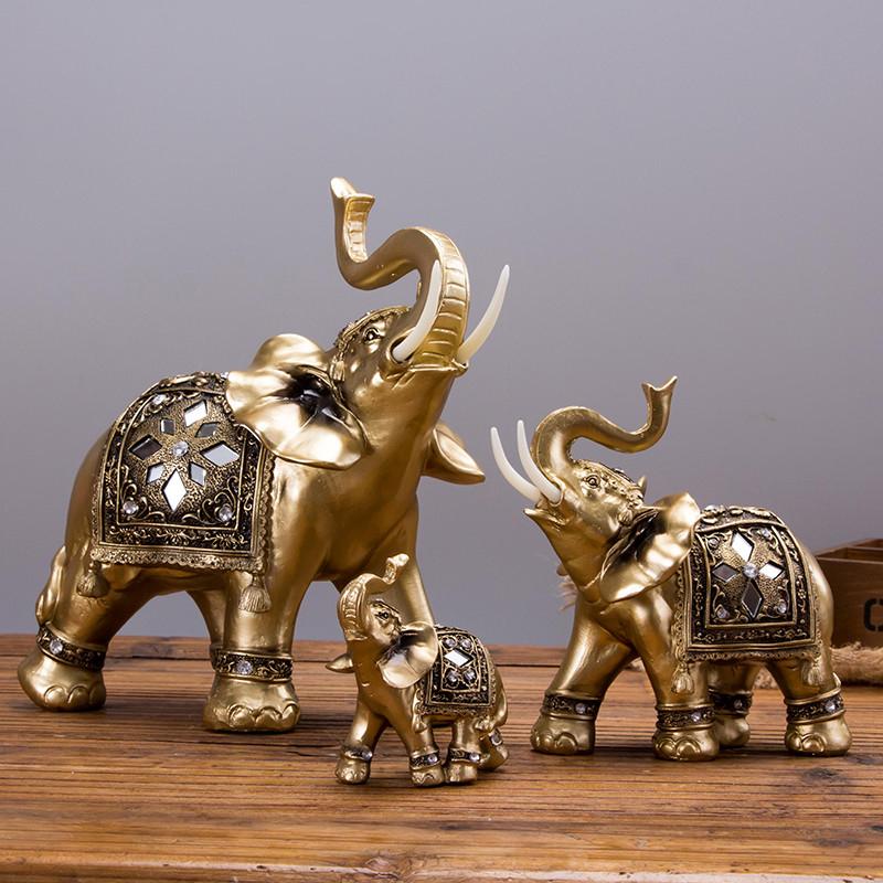 Nokmo | Golden Elephant Statue
