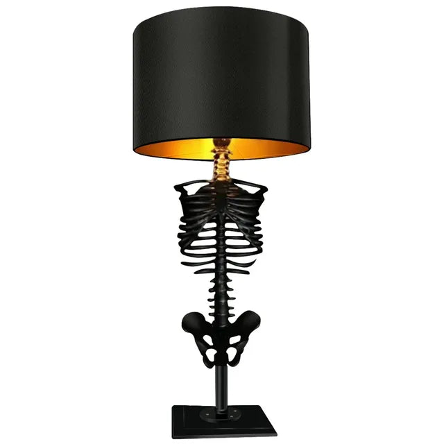 Nokmo | Gothic Skeleton Table Lamp | Handmade Art Design