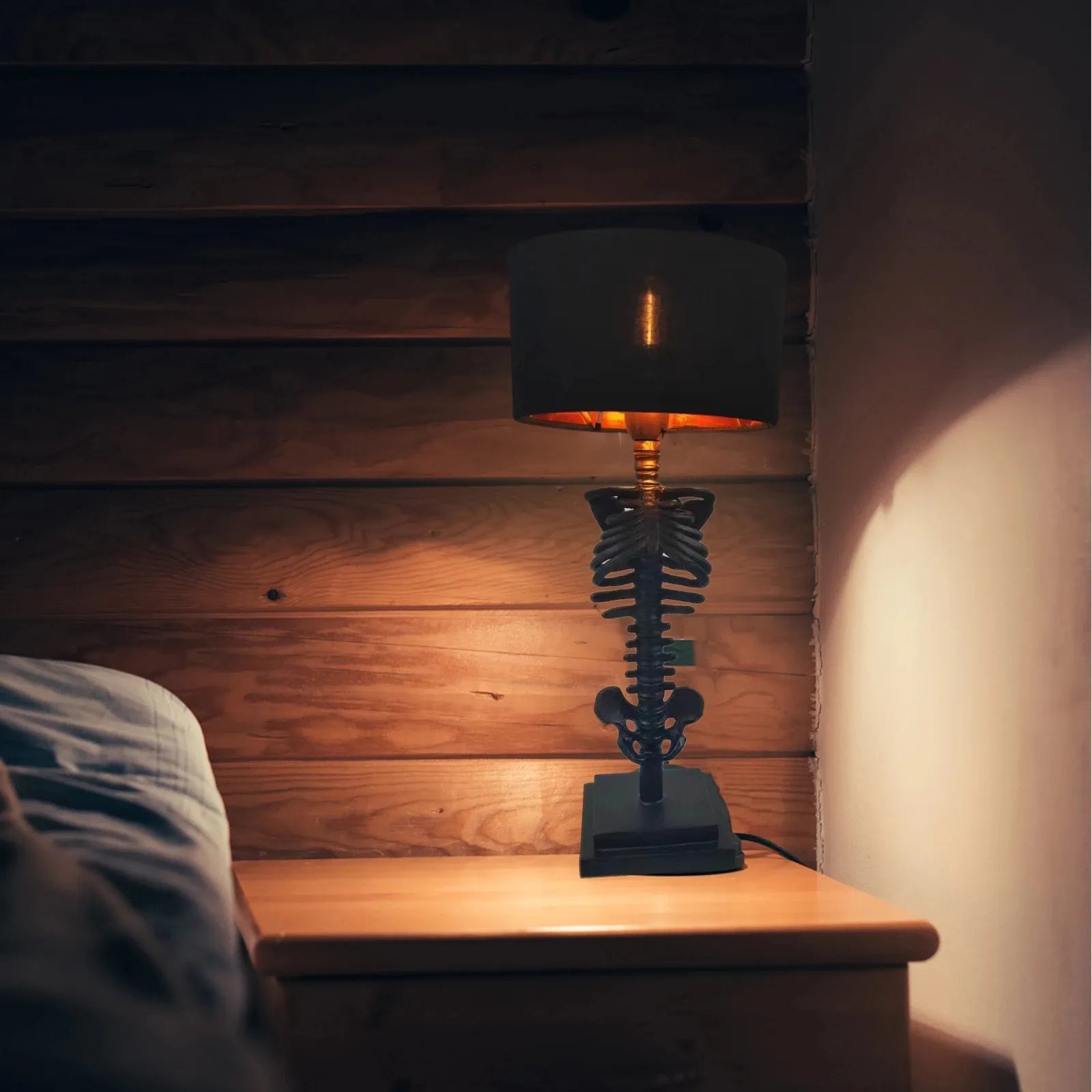 Nokmo | Gothic Skeleton Table Lamp | Handmade Art Design