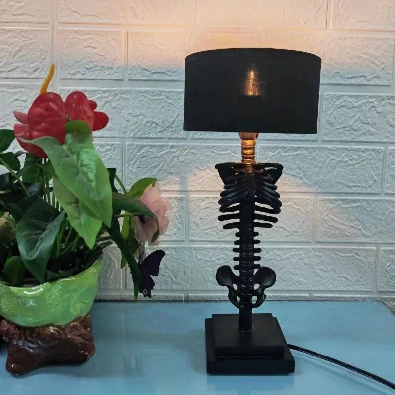 Nokmo | Gothic Skeleton Table Lamp | Handmade Art Design